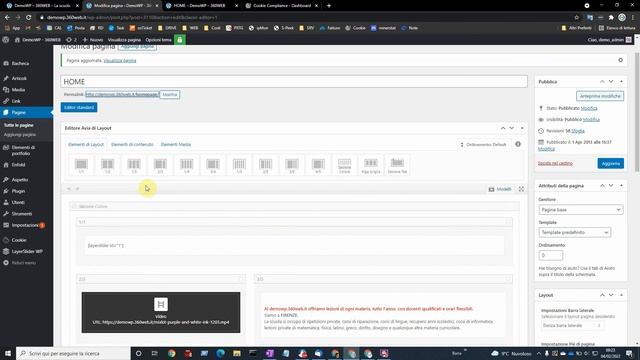 Dimostrazione Wordpress + Admin Area + Cookie Compliance смотреть онлайн