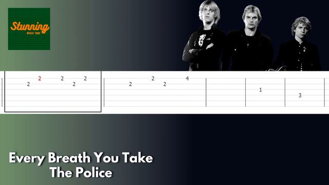The Police - Every Breath You Take - Stunning Guitar Tab смотреть онлайн
