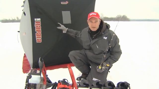 Обзор палатки для зимней рыбалки Rapala Pop-Up Tent RS-SM3 смотреть онлайн
