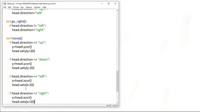 Game Development - 19 - Snake Game Development|Python Game Development in hindi| смотреть онлайн