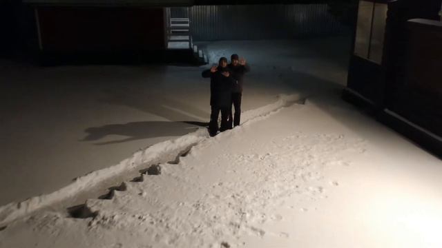 дача эпичный зимний дронни)