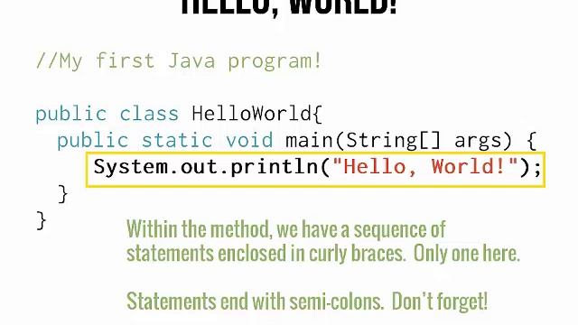 Java 101 / Hello World / Errors смотреть онлайн