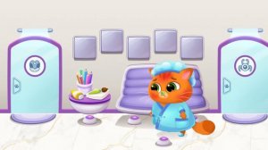 Мультик для детей, как Настя играет в доктора и лечит котика Бубу | У Bubbu болит горло