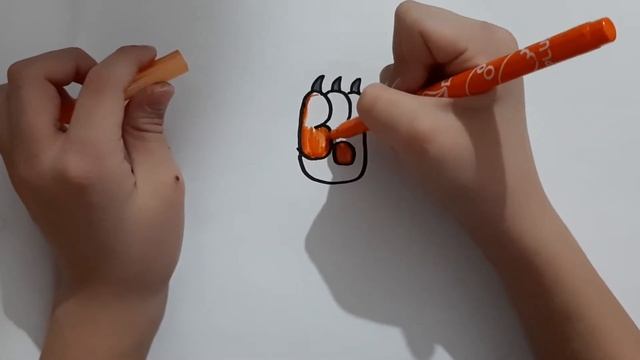 Лайфхак как нарисовать лапку кота!! смотреть онлайн