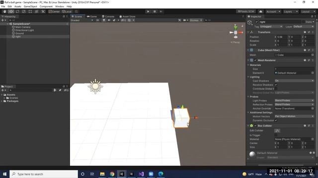 Roll a Ball Game Part 1 смотреть онлайн