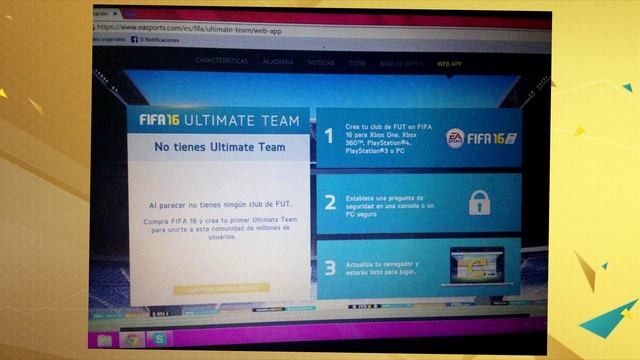 SOLUCION ERROR WEB-APP FIFA 16 ULTIMATE TEAM смотреть онлайн
