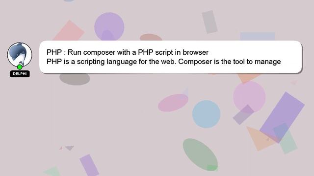 PHP : Run composer with a PHP script in browser смотреть онлайн