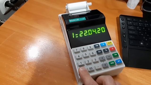 Как изменить дату и время на ККМ Меркурий 115Ф 115ФУз107 Обычное меню системы смотреть онлайн