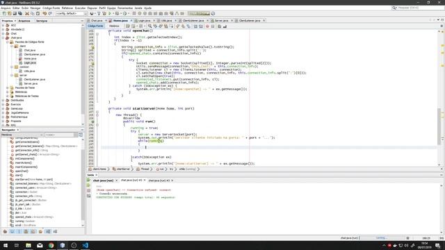JAVA | SOCKET | CHAT #10 - Cliente como servidor смотреть онлайн