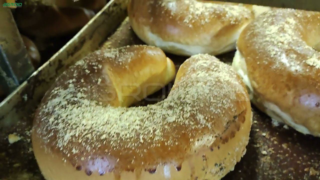 Как сделать румяный рогалик? Нанесение меланжа на рогалик. смотреть онлайн