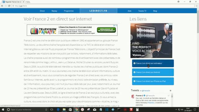 Regarder les chaines TV françaises sans logiciel - Direct Replay sur tout support смотреть онлайн