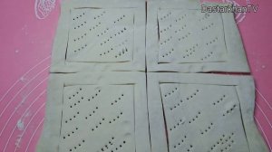 Слойки с персиком .Рецепт из простых ингредиентов. Просто быстро.