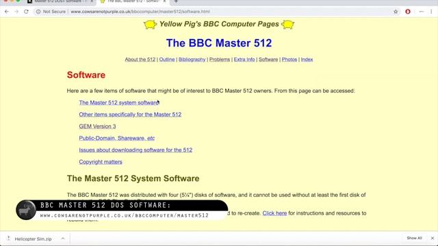 8-Bit BBC Micro Running IBM PC CGA software - Pi Tube Direct Co-Pro part 2 смотреть онлайн