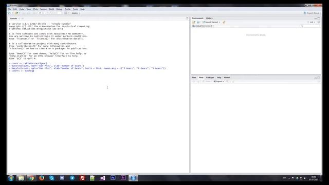 Язык R. Работа с графиками. Бар график смотреть онлайн