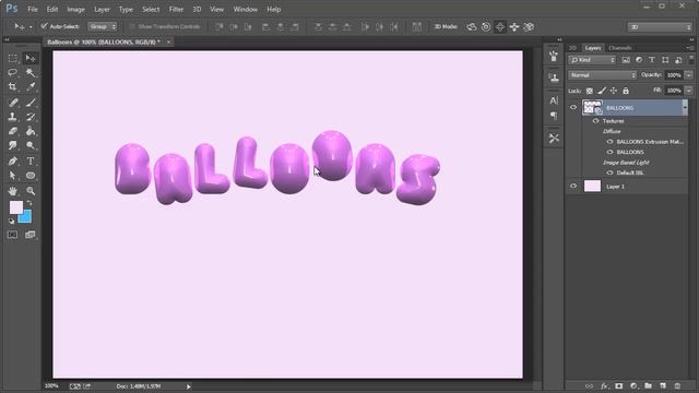 Use Photoshop's 3D Tools to Create a Balloon Text Effect смотреть онлайн