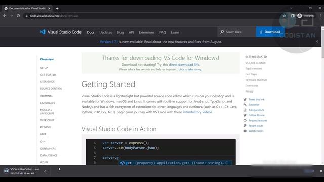 How to install Visual Studio Code | Lecture 3 | JavaScript Tutorial смотреть онлайн