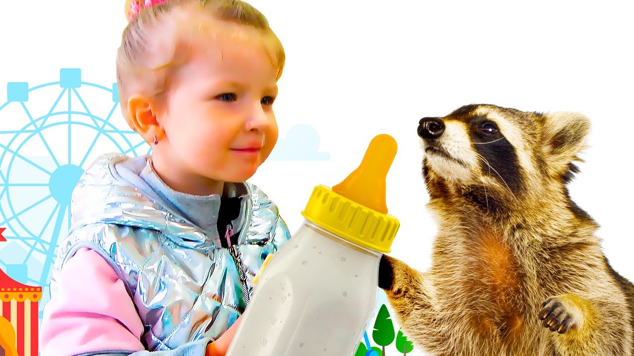 Кормим домашних животных в зоопарке для детей смотреть онлайн