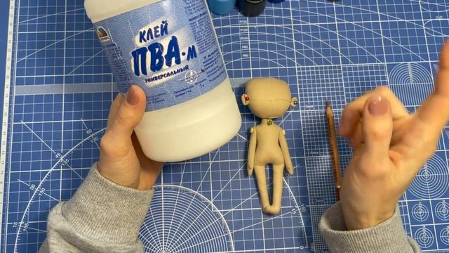 Рисуем личико Малышке | Big eyes | textile doll 14 cm смотреть онлайн