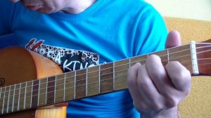 Красивая мелодия на гитаре на аккорде Ам