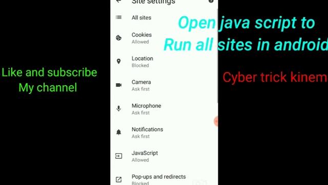 How to open java script to allow for all sites смотреть онлайн