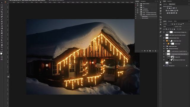 How to use - Animated Christmas Bokeh Light Photoshop Action смотреть онлайн