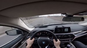 2017 BMW 5 Series 530D G30 GoPro POV Test Drive and Acceleration