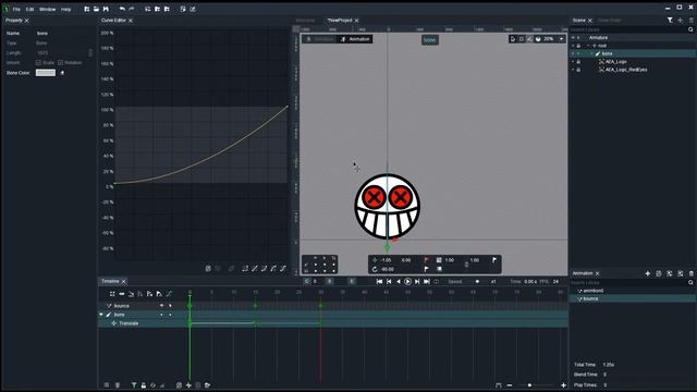 DragonBones Tutorial Ep05 - Using the Curve Editor to create a simple bouncing ball animation смотреть онлайн