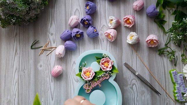 Сборка пенобокса с крокусами. Мыловарение. Мыльные цветы. смотреть онлайн