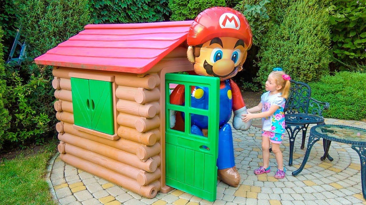 Гигантские Игрушки в новом доме у Насти на детской площадке смотреть онлайн