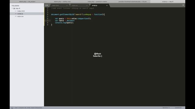 Create Search and Filter Table Data Using Javascript смотреть онлайн