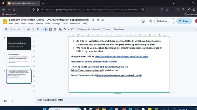 Selenium with Python Tutorial - 29 : Authentication Popup смотреть онлайн