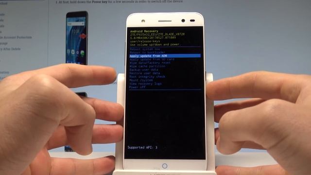 How To Enter Recovery Mode In ZTE Blade V7 Lite |HardReset.info