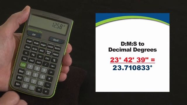 ConcreteCalc Pro D:M:S to Decimal Degrees How To смотреть онлайн