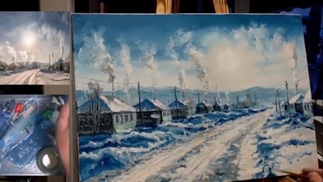 ? ХуДоЖнИкИ | Сибирские морозы | Рисуем вместе | Александр Григорьев смотреть онлайн