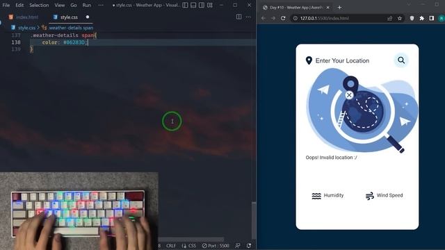 ASMR Programming - Weather App With Javascript - No Talking смотреть онлайн