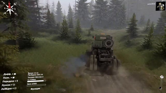 Spintires® Широкая река / Открытие гаража / часть 2 смотреть онлайн