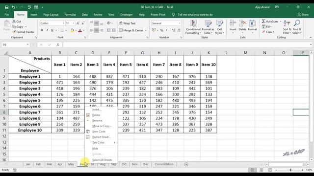 3D Sum in Excel [ Consolidate Data in Excel ] смотреть онлайн
