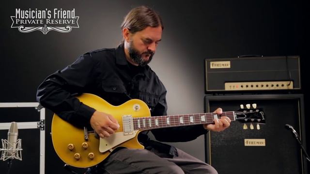 Gibson Custom Standard Historic 1957 Les Paul Goldtop Reissue VOS Electric Guitar смотреть онлайн