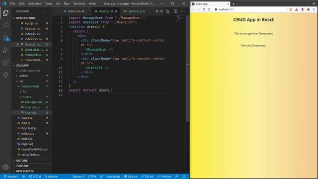 Create a CRUD App with React: Creating the React App Architecture | Thinking in React | Part 3 смотреть онлайн