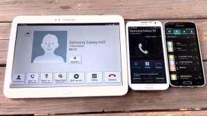 Samsung Tab3 vs Samsung S5 incoming Call Samsung Not2