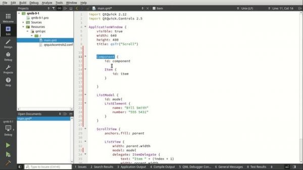 QML Templates, the ScrollView - Udemy preview