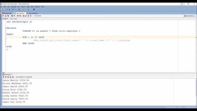 Tutorial 5: PLSQL Cursors смотреть онлайн