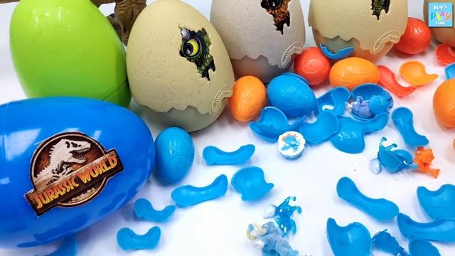 70 Dinosaur Eggs Hatching - Jurassic World, Dino Lego, Assembly Triceratops, Mini Dino Eggs смотреть онлайн