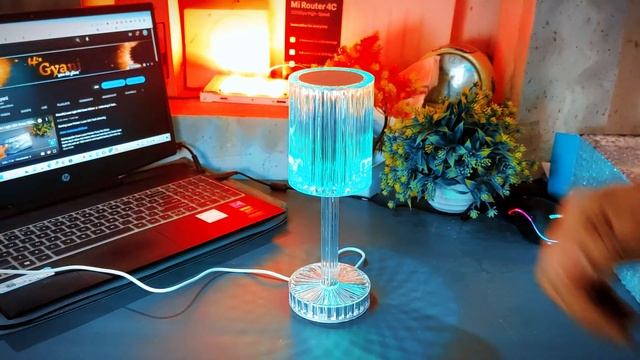 Crystal Table Lamp ?| Unbox and Review | Touch Control Decorative Table Light Lamp смотреть онлайн