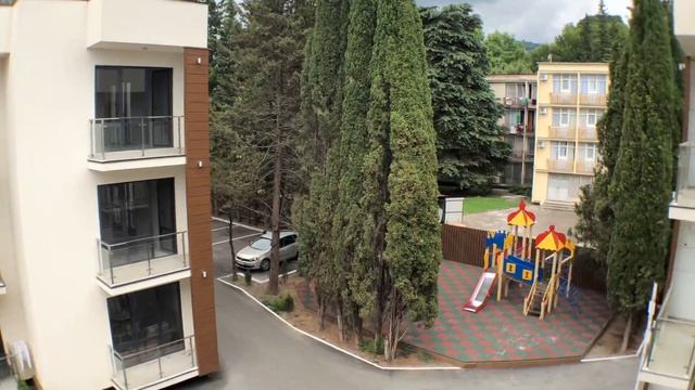 2194: Студия с бассейном. Курортный городок. Адлер. Аренда. Альфа Апартаменты смотреть онлайн