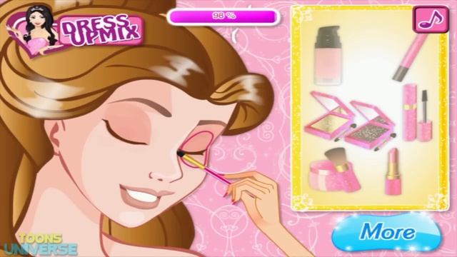 ? Disney Princess Belle Jasmine & Aurora Makeover and Makeup School Game for Girls смотреть онлайн