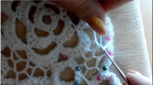 Берет в технике ирландского кружева. МК 3.