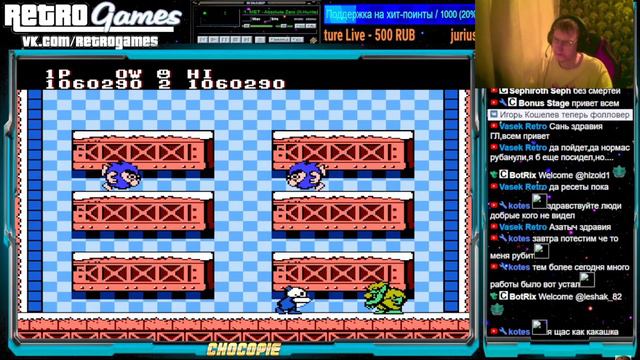 Snow Bros! Single Player! Full Run! NoDamage NES