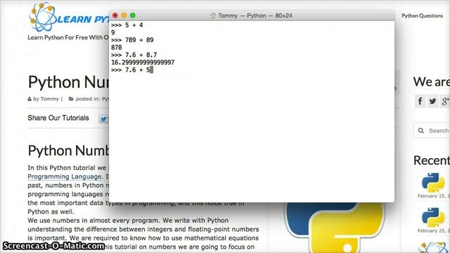 Python Tutorial: Python Numbers - Python Basics смотреть онлайн