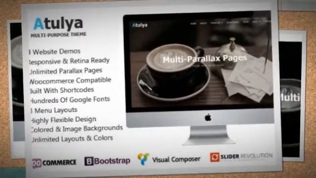 Atulya-Multi Purpose WordPress Business Theme + Download смотреть онлайн